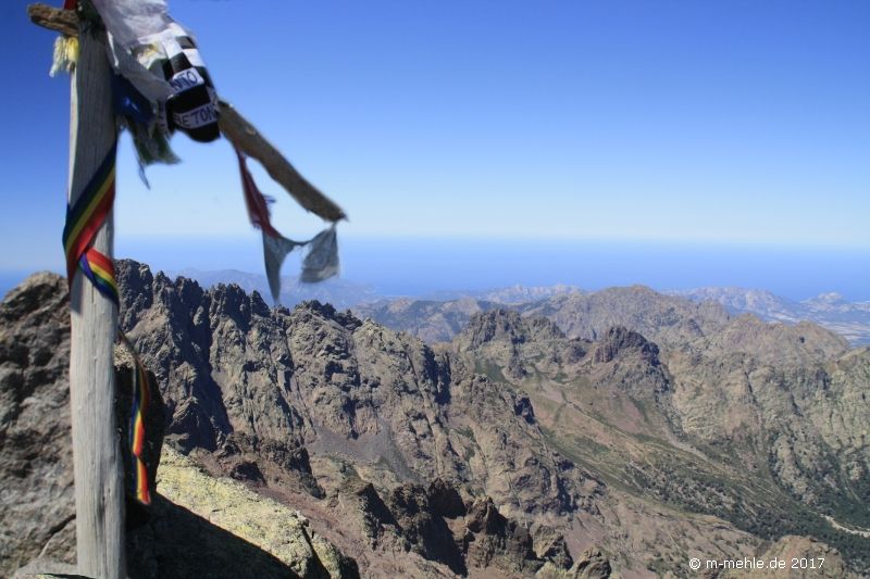 Blick vom Gipfel des Monte Cinto, Korsika