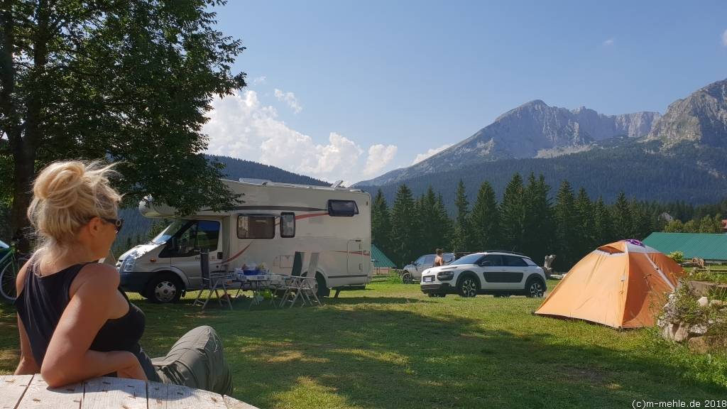Blick vom Auto Camp Mlinski Potok, Montenegro