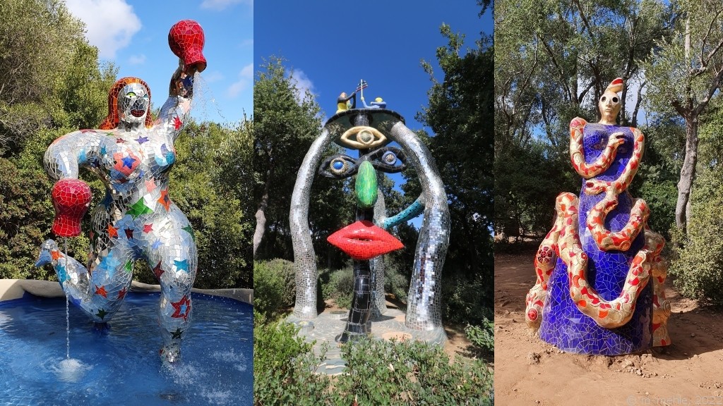Skulpturen im Tarot Garten von Niki de Saint Phalle